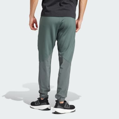 Jogging Homme Gris Adidas HL2297 - Taille et chevilles élastiquées - Bandes  le long des jambes