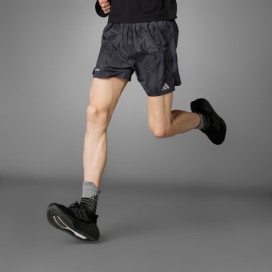 Men Running Grey Ultimateadidas Allover Print Shorts