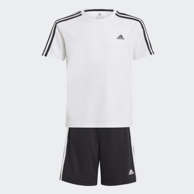 Conjunto de Calções e T-shirt Designed 2 Move adidas Branco Rapazes Sportswear
