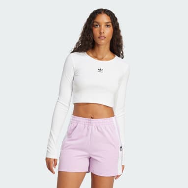 Koszulka Essentials Ribbed Crop Long Sleeve