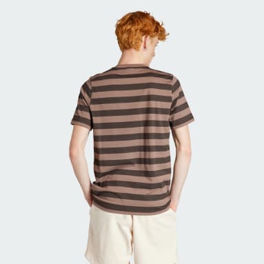 Nice Striped T-skjorte Brun