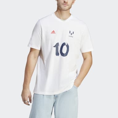 Camiseta Estampada Messi Fútbol CNY Blanco Hombre Fútbol