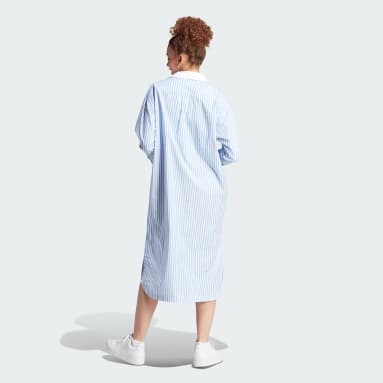 Women Originals White Premium Essentials Poplin Shirt Dress