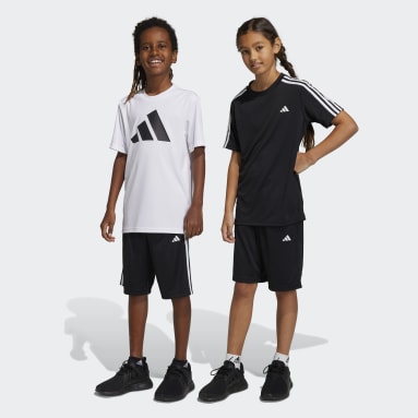 Kids Sportswear Black Train Essentials AEROREADY 3-Stripes Regular-Fit Shorts