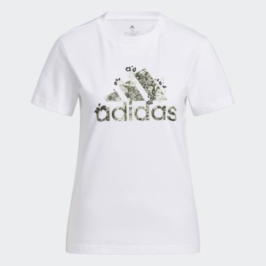 เสื้อยืดพิมพ์ลาย Floral Badge of Sport