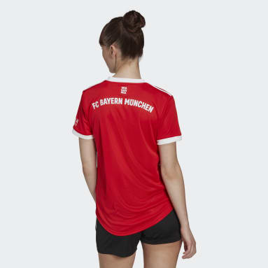 Camiseta primera equipación FC Bayern 22/23 Rojo Mujer Fútbol