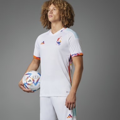 Camiseta segunda equipación Bélgica 22 Authentic Blanco Hombre Fútbol