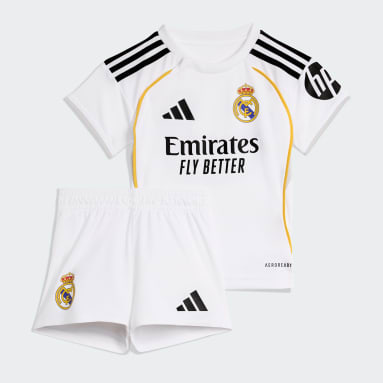 Uniforme local del Real Madrid 25/26 para bebé