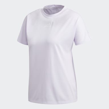 Frauen Sportswear Pleated T-Shirt Lila