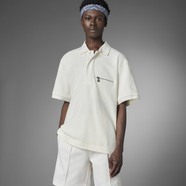 Men's Originals White Blue Version Tie-Break Polo Shirt