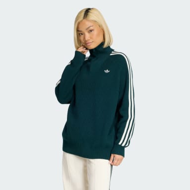 SUDADERA adidas ORIGINALS CON CUELLO ALTO Y CIERRE CORTO
