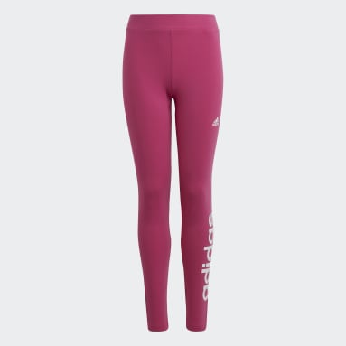 Girls Sportswear Pink Essentials Linear Logo Cotton Tights