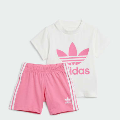 Infants Originals Pink Trefoil Shorts Tee Set