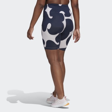 Licras Cortas Acanaladas a la Rodilla Marimekko Morado Mujer Sportswear