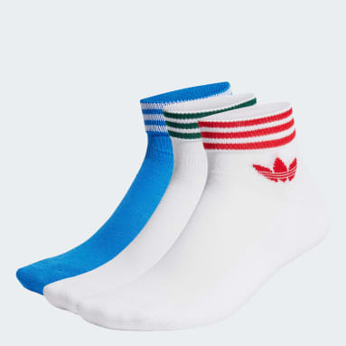 Originals Blue Island Club Trefoil Ankle Socks 3 Pairs