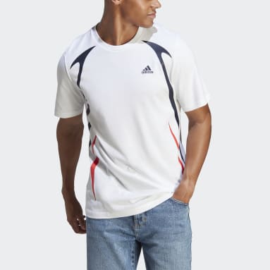 Männer Sportswear Colourblock T-Shirt Weiß