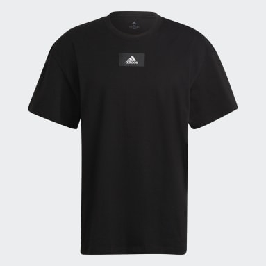 T-shirt Essentials FeelVivid Drop Shoulder Nero Uomo Sportswear