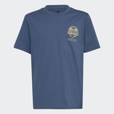 Graphic T-skjorte Blå