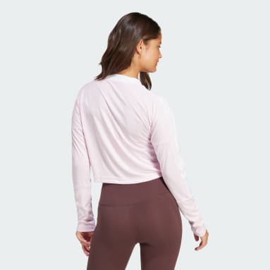 Ženy Sportswear ružová Tričko Tiro 3-Stripes Long Sleeve