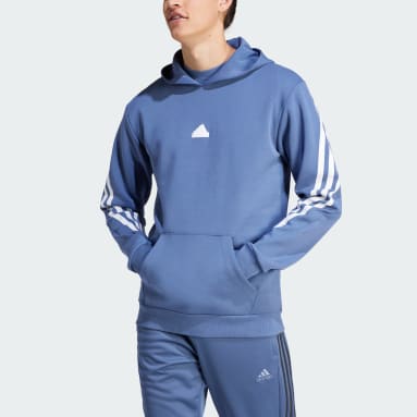 Men Sportswear Blue Future Icons 3-Stripes Hoodie