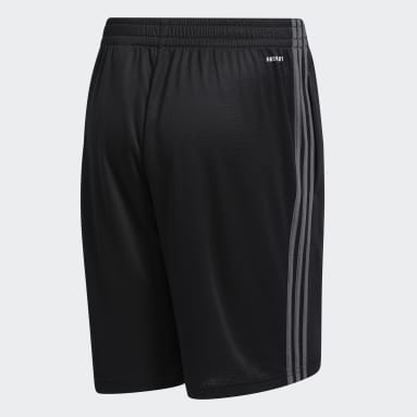 Shorts Tejidos adidas 3 Franjas AEROREADY Negro Hombre Training