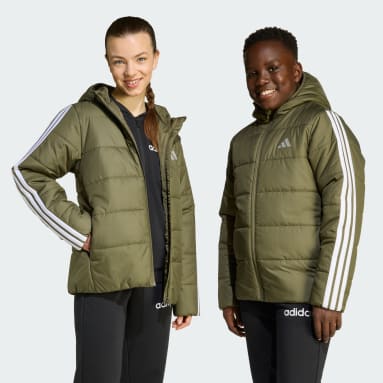 Giacca imbottita Essentials 3 strisce Bambini