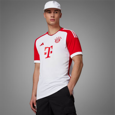 ผู้ชาย ฟุตบอล สีขาว เสื้อฟุตบอลชุดเหย้า FC Bayern 23/24
