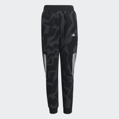 Boys Sportswear Grey Future Icons 3-Stripes Tapered-Leg Pants