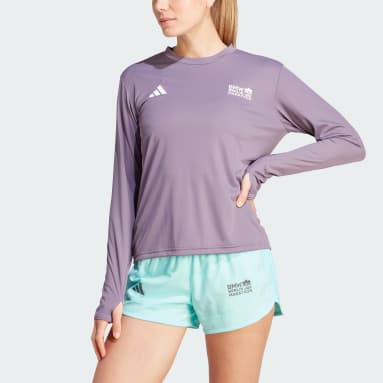 Camisola da BMW BERLIN-MARATHON 2023 Roxo Mulher Running
