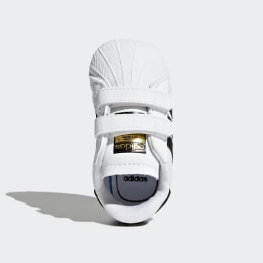 키즈 originals White Superstar Shoes
