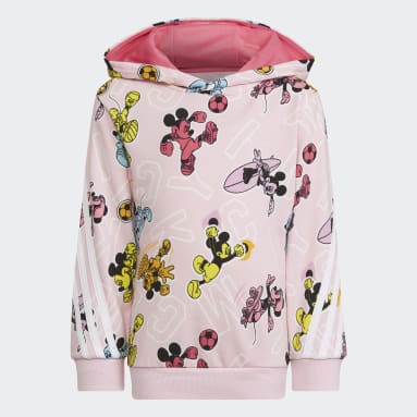 Sweat-shirt à capuche adidas x Disney Mickey Mouse Rose Enfants 4-8 Years Sportswear