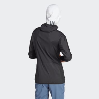 Dam TERREX Svart Techrock Ultralight 1/2-Zip Hooded Fleece Jacket