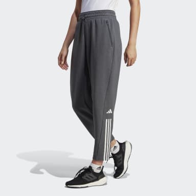 Dames Fitness En Training grijs Train Essentials Regular-Fit Cotton Training Broek