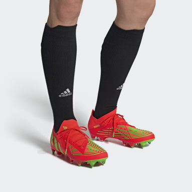 Calzado de fútbol Predator Edge.1 Low Terreno Blando Naranja Fútbol