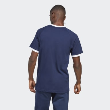 adidas T-shirt 3 bandes Adicolor Classics Bleu Hommes Originals