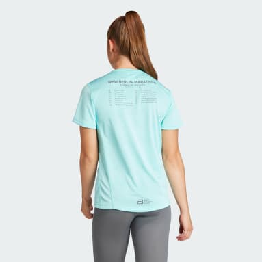 T-shirt BMW BERLIN-MARATHON 2023 Turquesa Mulher Running