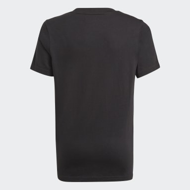 T-shirt 3-Stripes adidas Essentials Preto Rapazes Sportswear