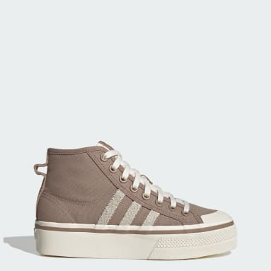 Zapatilla Nizza Platform Marrón Mujer Originals