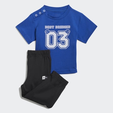 Playera y Pants adidas x Disney Azul Niño Sportswear