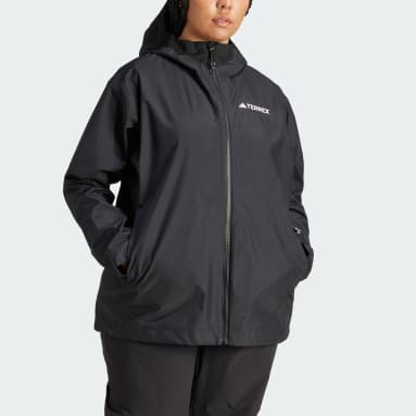 Ženy TERREX černá Bunda Terrex Multi 2.5L Rain.Rdy Jacket (plus size)