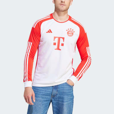 Muži Fotbal bílá Domácí dres FC Bayern 23/24 Long Sleeve