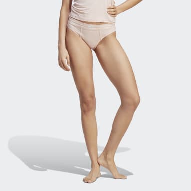Women Originals Pink Adicolor Flex Ribbed Cotton Bikini Pants
