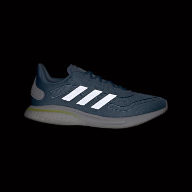 Women Running Blue Supernova Shoes