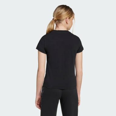 T-shirt en jersey simple avec grand logo animal pour fille adidas