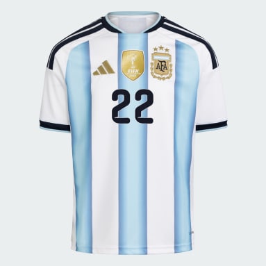 Argentina 26 Home Messi Kids Jersey