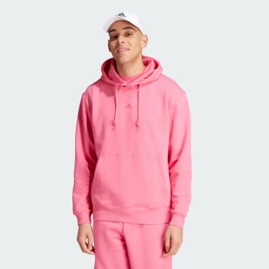 Adidas mens pink hoodie top