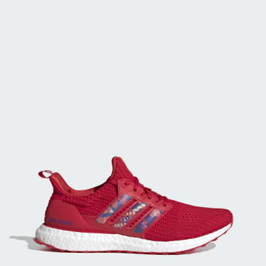 all red adidas womens shoes