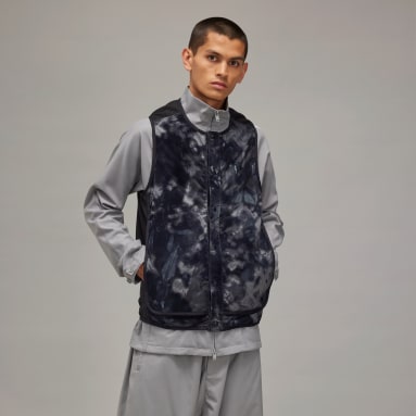 เสื้อกั๊กคอกลมผ้าไนลอนพิมพ์ลายทั้งตัว Y-3