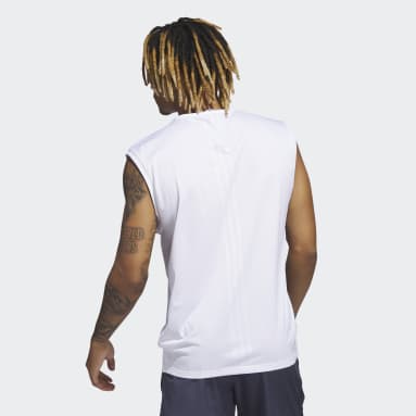 Débardeur training HIIT Engineered blanc Hommes Entraînement