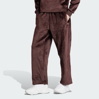 Men's Originals Brown Premium Essentials+ Velour Pants